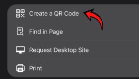 Create QR code option