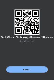 QR code tech gloss