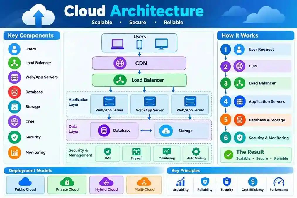 Cloud Architecture Components, Layers, Models, and Security